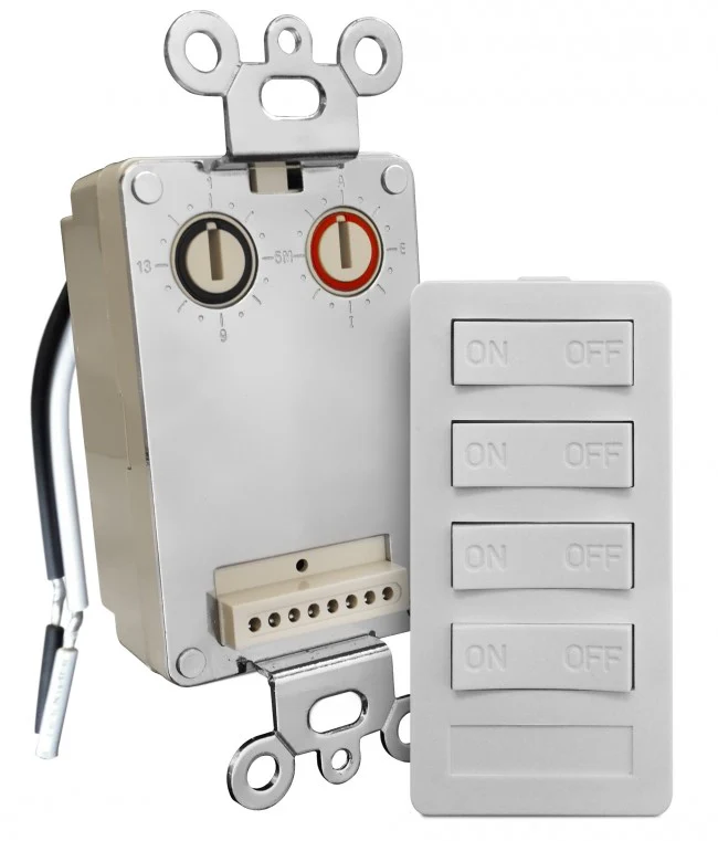 XPT4-W-NS Wall Transmitter w 4 Button Keypad, 4 on/off, white (New Style) XPT4 Version A - Image 3