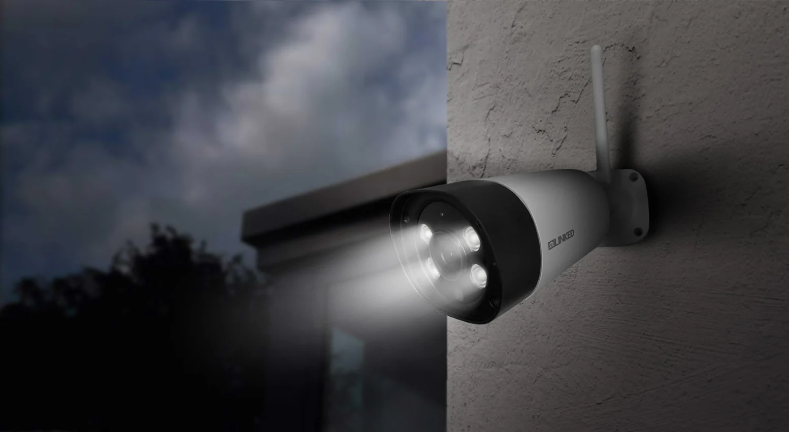 X10 LINKED LF3 Outdoor 1080p HD Floodlight WiFi Camera w/Audio - Image 3